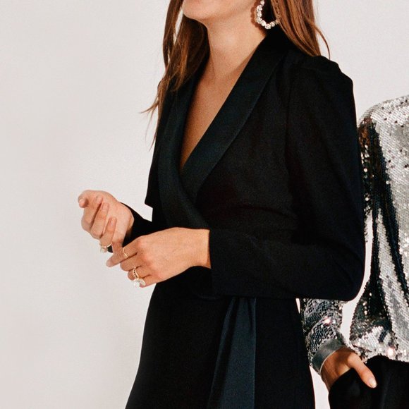 Anthropologie Tesorina Tuxedo Jumpsuit NEW without Tags - Picture 2 of 6